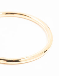 Waterproof Gold Plated Stainless Steel Basic Bangle - link has visual effect only