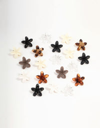 Mini Neutral Frangipani Claw Clips 10-Pack - link has visual effect only