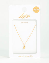 Gold Plated Sterling Silver Mini Heart Necklace - link has visual effect only