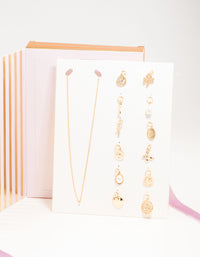 Gold Charm Necklace Advent Calendar - link has visual effect only