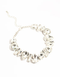 Silver Diamante Choker Necklace - link has visual effect only