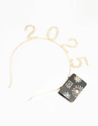 Gold Diamante 2025 Headband - link has visual effect only