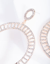 Rose Gold Cut-Out Disc Earrings - link has visual effect only