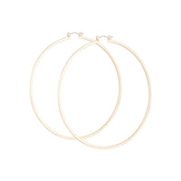 Polished Gold Large Hoop Earrings - link has visual effect only