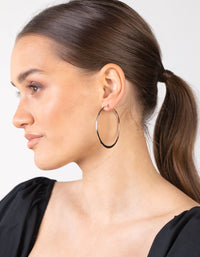 Mixed Metal Square Edged Hoop Earring Pack - link has visual effect only