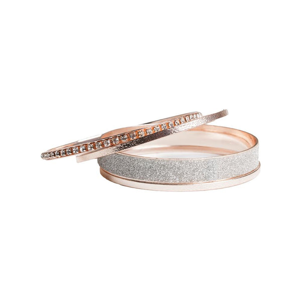 Rose Gold Mixed Bangle