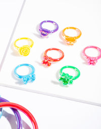 Kids Multi Bracelet Ring Set - link has visual effect only