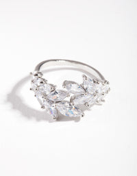 Cubic Zirconia Navette Wrap Ring - link has visual effect only