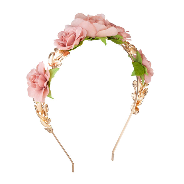 Pink Rose Headband