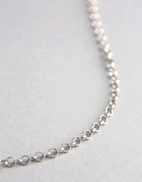 Sterling Silver Rolo Chain Necklace - link has visual effect only