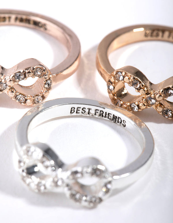 Gold Silver Vintage Infinity Rings Femme Friendship Best Friend Ring For  Women And Men Anel Jewelry Gift From 0,58 € | DHgate