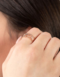 Rose Gold Multi Butterfly Ring - link has visual effect only