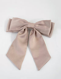 Muted Blush Relaxed Bow Clip - link has visual effect only