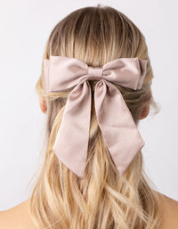 Muted Blush Relaxed Bow Clip - link has visual effect only