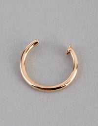 9ct Gold Mini Nail Open Nose Ring - link has visual effect only