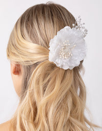 Oversized Beaded Flower Bun Pin - link has visual effect only