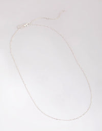 Silver Plated Medium Figaro Necklace - link has visual effect only