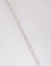 Silver Plated Medium Figaro Necklace - link has visual effect only