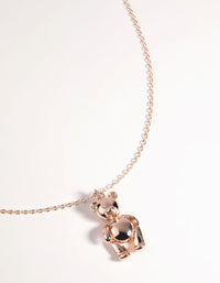 Rose Gold Teddy Bear Necklace - link has visual effect only