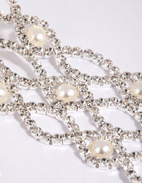 Silver Pearl Mesh Choker - link has visual effect only