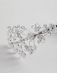 Rhodium Statement Flower Alice Band - link has visual effect only