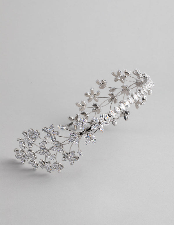 Rhodium Statement Flower Alice Band