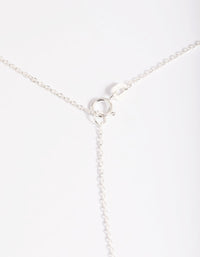 Sterling Silver Cubic Zirconia Heart Necklace - link has visual effect only