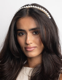 Gold Irregular Pearl Headband - link has visual effect only