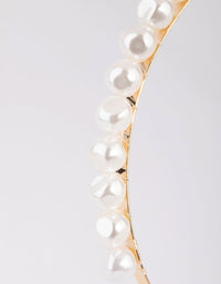 Gold Irregular Pearl Headband - link has visual effect only