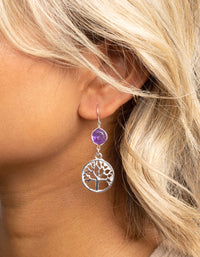 Amethyst Shard Drop Earrings - link has visual effect only