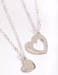 Silver Mumma Mini Heart Necklace Pack - link has visual effect only