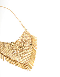 Gold Bling Handkerchief Necklace - link has visual effect only