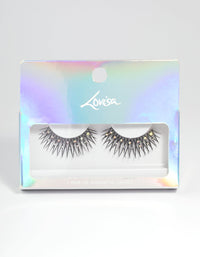 Mixed Diamante Fake Eyelashes - link has visual effect only