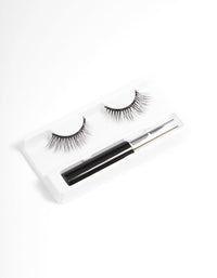 Black Natural Cat Eye Magnetic Fake Eyelashes - link has visual effect only