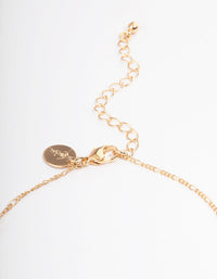 Gold Cubic Zirconia Diamante & Coin Drop Anklet - link has visual effect only