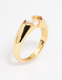 Gold Plated Statement Marquise Ring - link has visual effect only