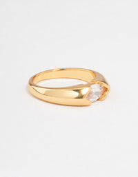 Gold Plated Statement Marquise Ring - link has visual effect only