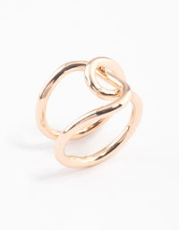 Gold Knotted Wrap Ring - link has visual effect only