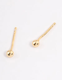 Sterling Silver Ball Stud Earrings - 3mm - link has visual effect only