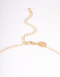 Gold Mixed Leaf Long Necklace - link has visual effect only