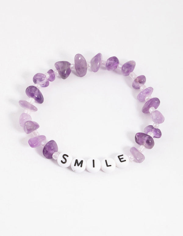 Amethyst Smile Bracelet