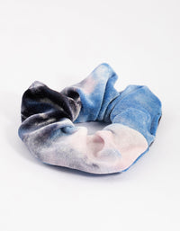 Navy Tie Dye Hair Scrunchie - link has visual effect only