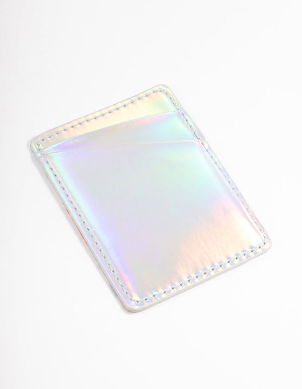 Holographic Metallic Phone Wallet