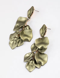 Gold Coated Petal Drop Earrings - link has visual effect only