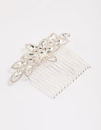 Silver Halo Flower Hair Comb - link has visual effect only