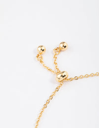 Gold Plated Sagittarius Script Bracelet - link has visual effect only