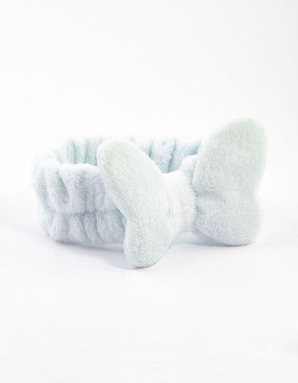 Butterfly Pastel Blue Fluffy Headband