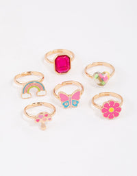 Kids Flower Garden Ring 6-Pack - link has visual effect only