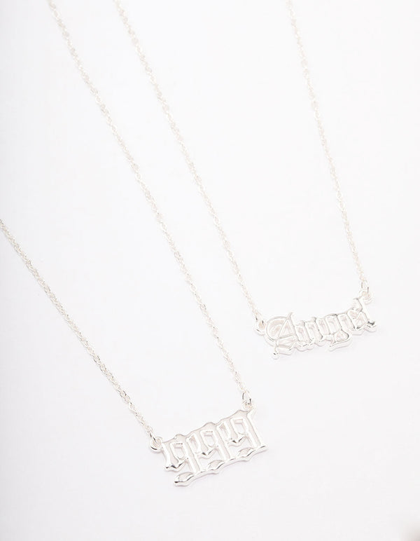 Silver Plated Angel Number '999' Necklace Pack