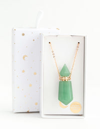 Gold Semi-Precious Bottle Short Necklace - link has visual effect only